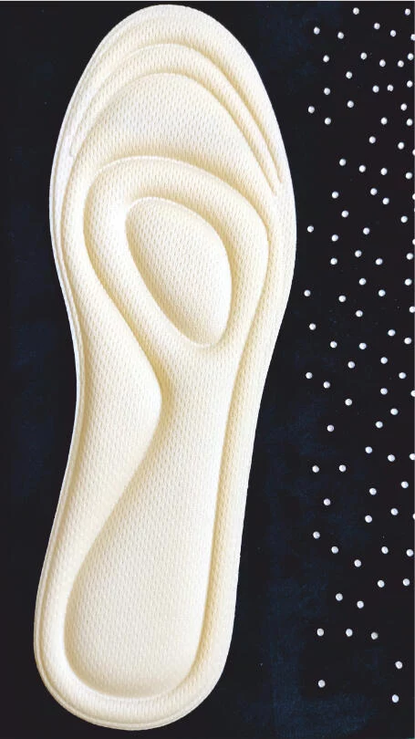 semelle memoire de forme h et f beige